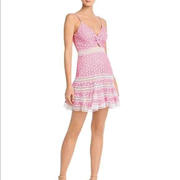 BARDOT Camille twist-front eyelet dress worn once - Picture 5 of 11